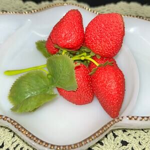 Vintage Plastic Strawberries